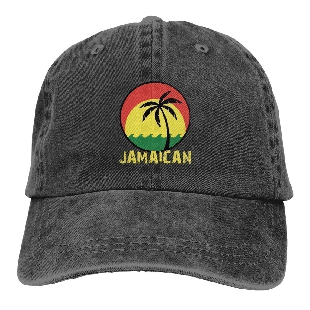 Cây facup reggae dừa màu mới jamaican unisex rửa mũ bóng chày chéo