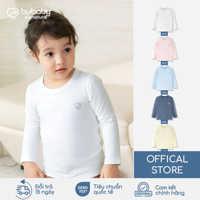 Áo dài tay cổ tròn BU Baby, áo dài tay thu đông, áo dài tay bé trai gái, áo dài tay ấm | SVS310400