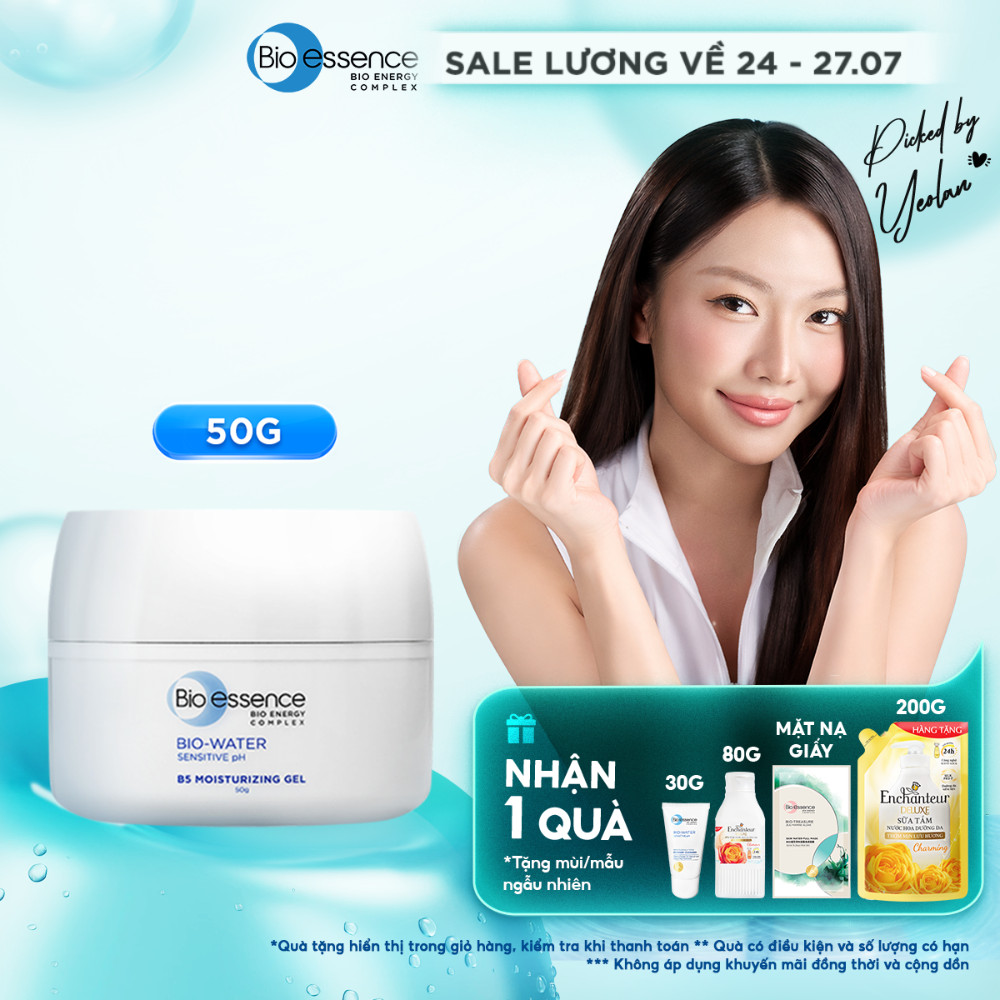 [DATE T8/2027] Kem dưỡng ẩm dạng gel với HA và vitamin B5 cấp ẩm sâu và bảo vệ da Bio essence Bio-Wa
