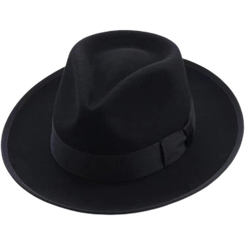 Bán Chạy Len Anh Retro Jazz Nón Michael Jackson Trang Phục Phù Hợp Với Nam Nữ Top Hat Chụp Đường Phố