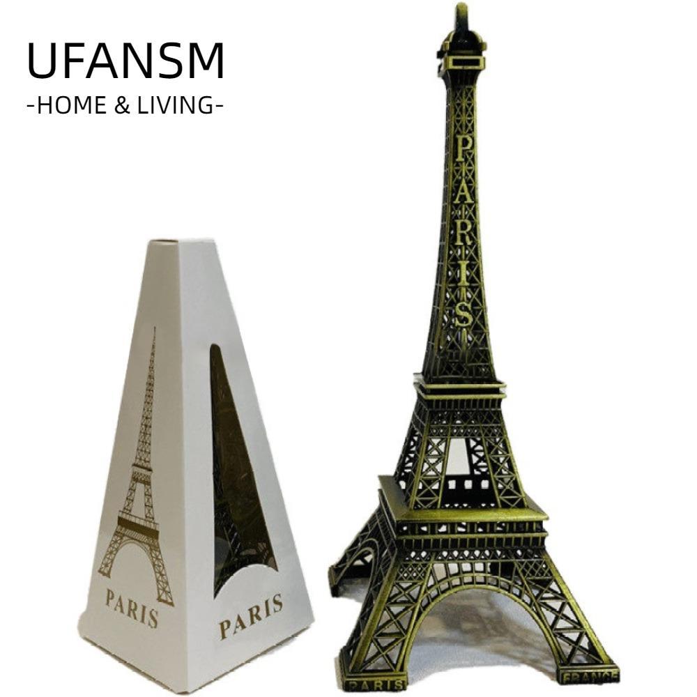 Mô hình tháp Eiffel UFASM, Tượng tháp Eiffel bằng đồng 7 kích cỡ, có hộp kim loại Thiết kế tinh tế T