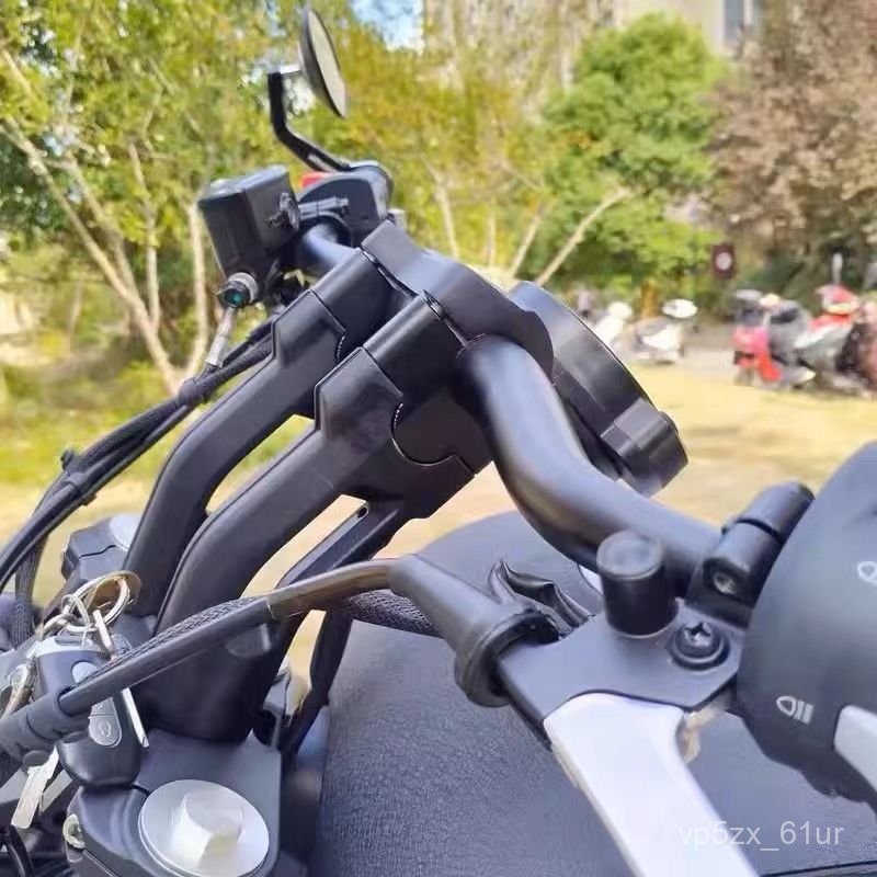 Gù nâng ghi đông độ dời về sau cho xe máy Benelli Jincha BD300 BD450 300 450 nhôm CNC bền đẹp