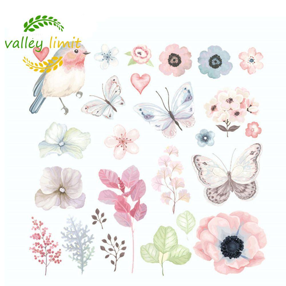 valley limit VALLEY LIMIT Patch Iron Birds Quần áo Hoa nhiệt A-level DIY