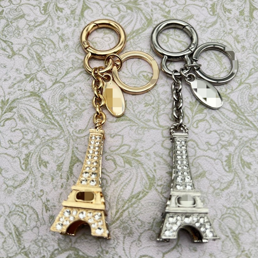 Eiffel Tower Keychain with Diamond Crystal Fashion Keychain for Bags
