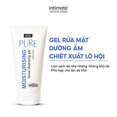 Gel Rửa Mặt Dưỡng Ẩm Chiết Xuất Lô Hội Eva Natura Pure Moisturising Facial Cleansing Gel 150ml Dành Cho Mọi Loại Da