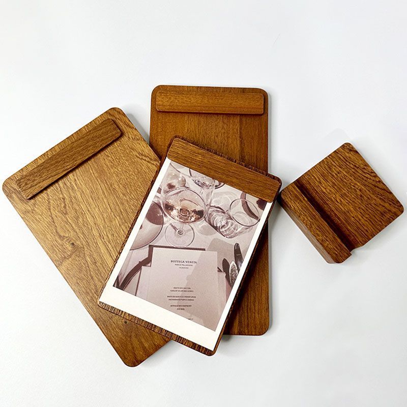 Menu Clip Menu Kẹp Sabili Retro Bằng Gỗ Từ Thư Mục Bảng Viết Bảng Gỗ Chắc Chắn Kẹp Menu Kẹp Để Bàn B