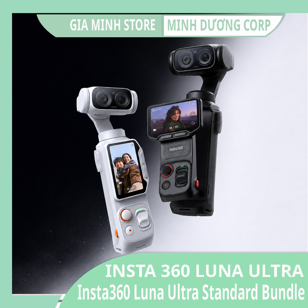 Camera Kỹ Thuật Số Insta360 Luna Ultra - Standard Bundle - Máy Quay 4K - Gimbal 3 Trục AI Tracking