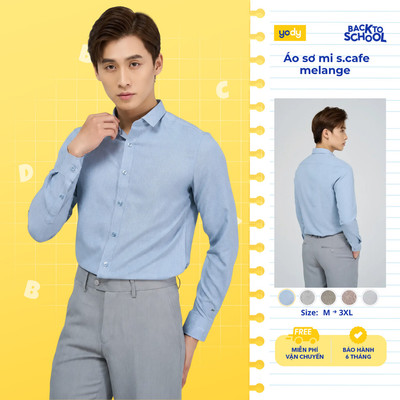 Áo sơ mi nam YODY dài tay thấm hút nhanh, khô nhanh, chống tia UV form regular TRA - MOSH25A079