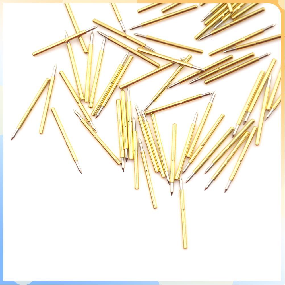 (COD) 100 chiếc P75-B1 Dia 1.0mm Cusp Spear Spring Loaded Test Probes Pogo Pins công cụ