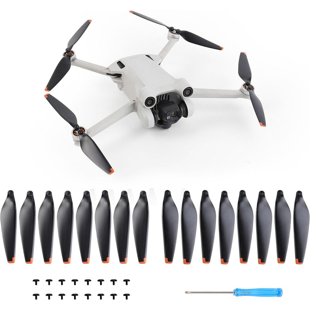 16 Chiếc Cánh Quạt Thay Thế Cho DJI Mini 4 Pro / Mini 3 Pro, JISONCASE Tiếng Ồn Thấp & Giảm Nhanh Cá