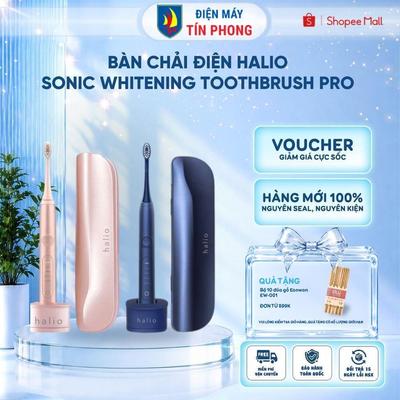 Bàn chải điện Halio Sonic Whitening Toothbrush PRO - Hàng chính hãng, bảo hành 24 tháng