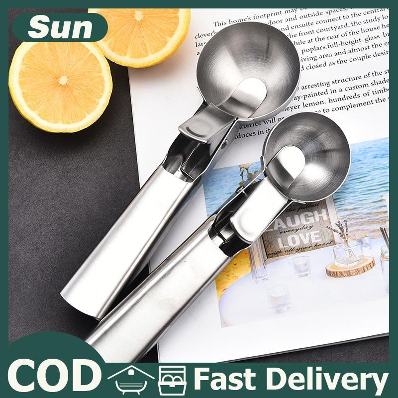 Ice Cream Scoops thép không gỉ Ice Cream Digger không dính trái cây Ice ball maker dưa hấu Ice Cream