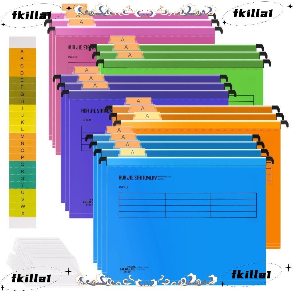 Thư mục lao động nhanh FKILA A4, Tệp treo PVC A4 A4, Loại treo có màu móc Thư mục tệp treo ngẫu nhiê