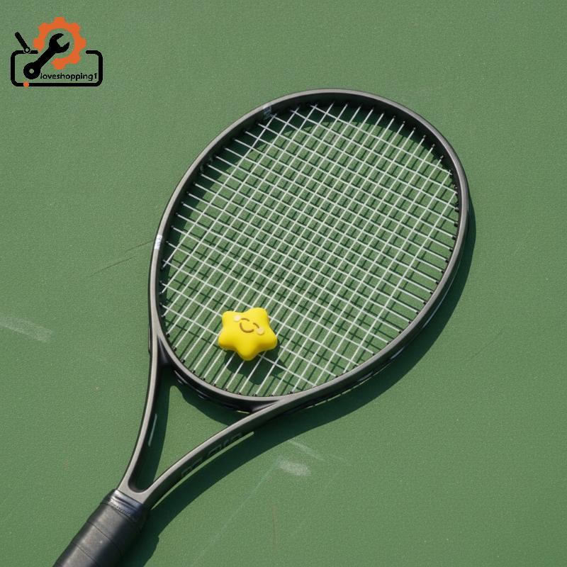 [LOV] Silicone Tennis Raet Damper Star Style Chống mài mòn Sho Hấp thụ nhiều màu để sử dụng quần vợt
