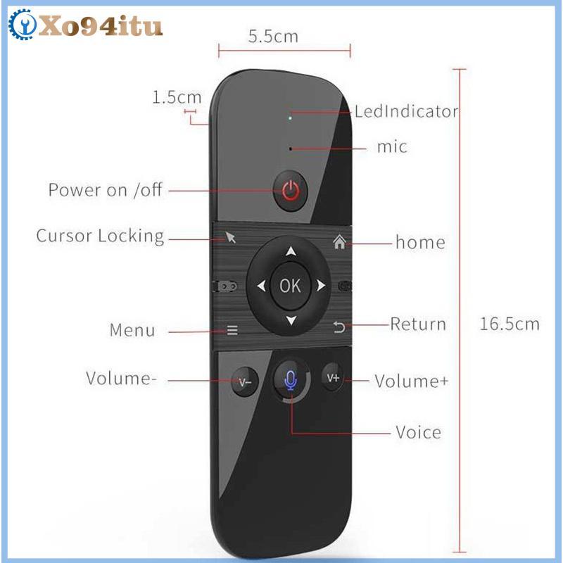 XOITU M8 Air Mouse Điều khiển từ xa bằng giọng nói Bàn phím Mini không dây 2.4G Tiết kiệm năng lượng