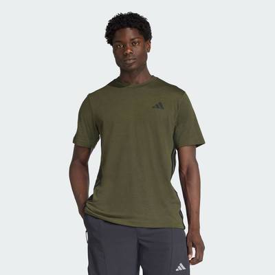 adidas Gym & Training Áo Thun 3 Gạch Train Essentials Training Feelready Nam màu xanh lá JX2748