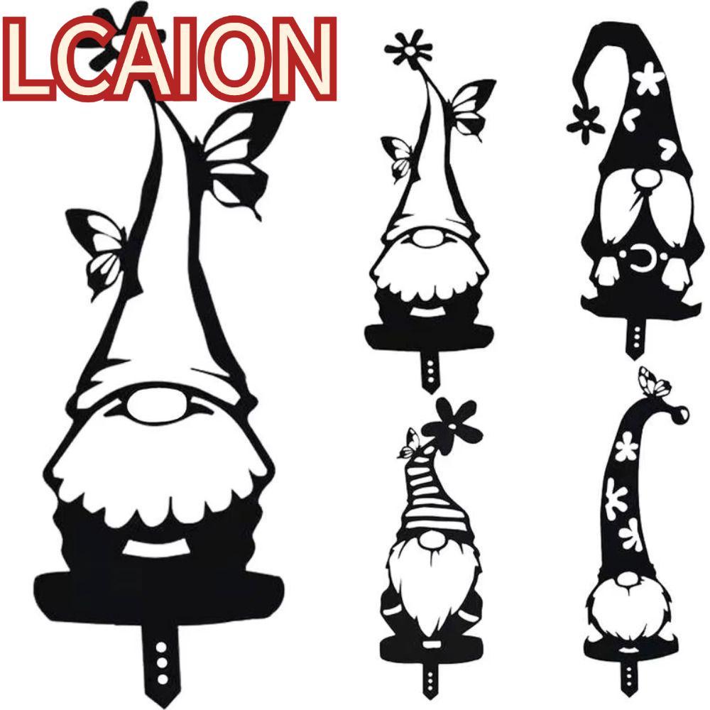LCAION Gnome Vườn Cọc, Cưới Giáng Sinh Acrylic Sân Gnome Cổ Phần, Gnome Người Yêu Vườn Bãi Cỏ Đồ Tra