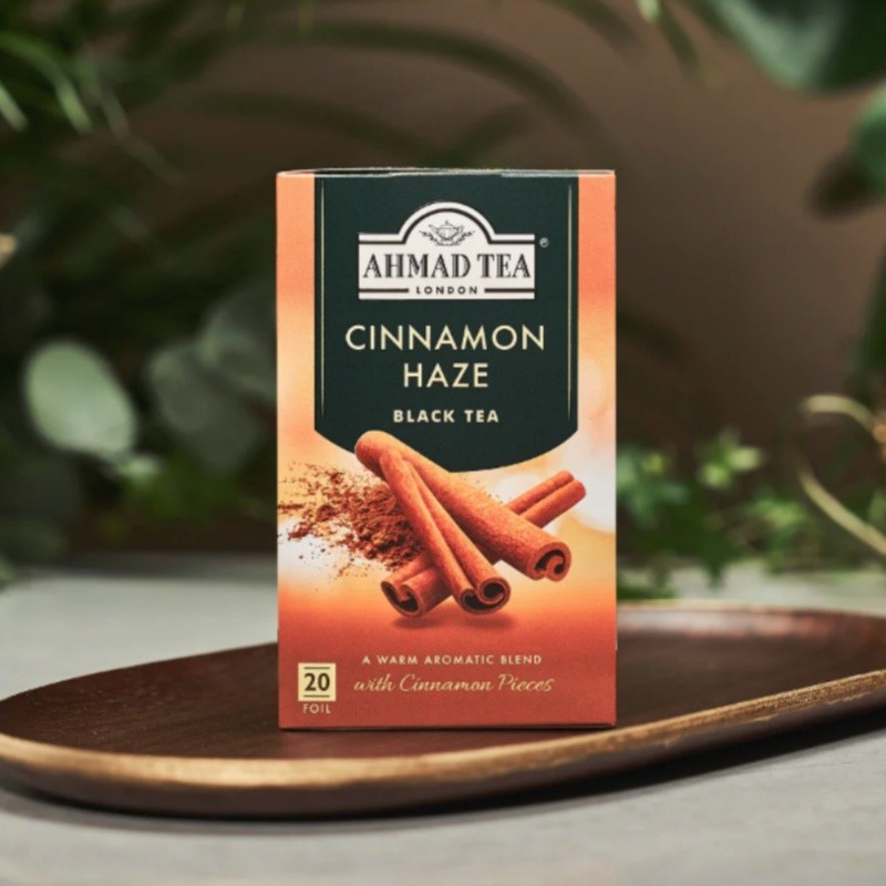 [AHMAD TEA] AHMAD TEA Hương Quế Trà Đen 20 Túi Trà Nhập Khẩu Trà Gia Vị Mùa Đông Ấm Áp 8.10 vv