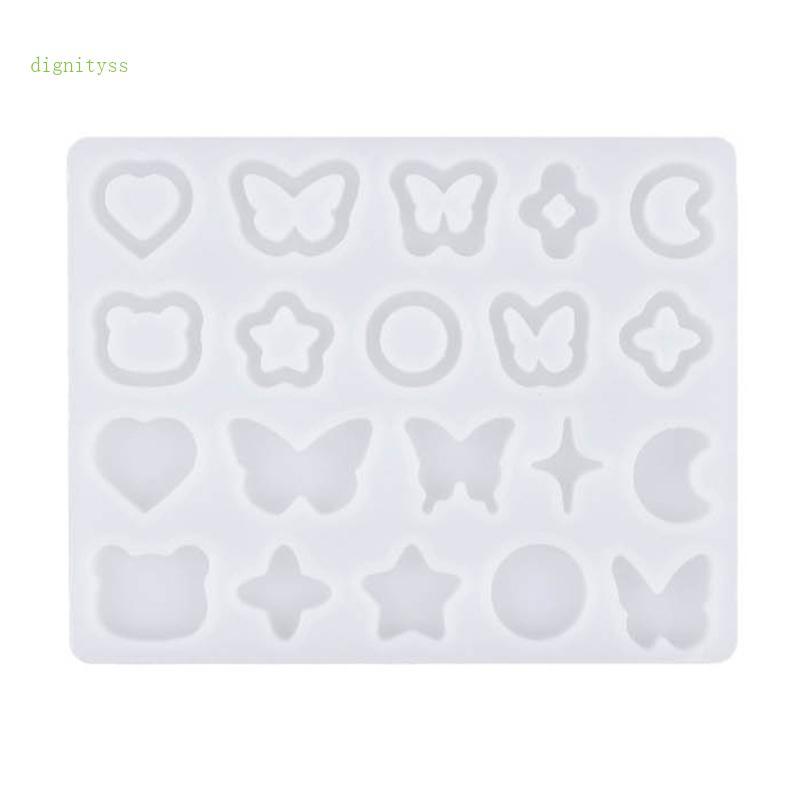 Phẩm giá Quicksand Shaker Filler Heart Epoxy Resin Mold Khuôn Silicon DIY Resin Filling