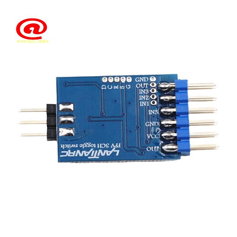 FPV 3CH Chuyển Đổi Mô-đun Chuyển Đổi Công Tắc Camera Công Tắc Pm 5-12V Video Switcher Tương Thích Vớ