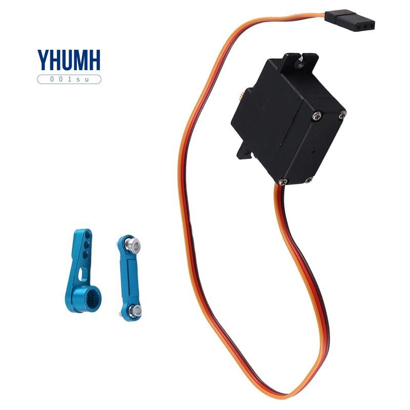 Servo bánh răng kim loại ba dây với thanh servo cánh tay cho 144001 124019 124018 Phụ tùng nâng cấp 