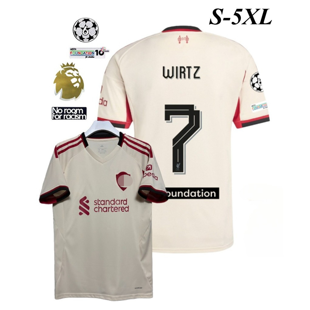 Áo bóng đá nam S-XXXXL 25 / 26 Live-rpool sân khách