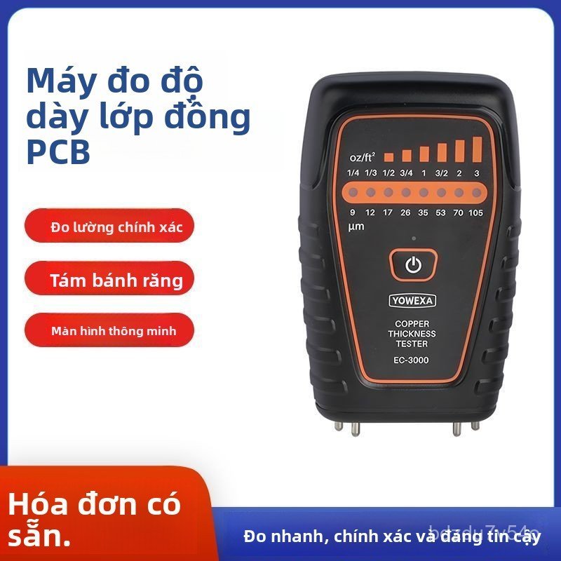 Máy đo độ dày lớp đồng PCB EC3000 cầm tay 9 cấp độ kiểm tra phân loại tấm phủ đồng chính xác bán chạ