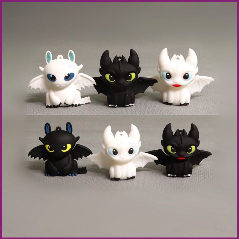 YT4 6 Chiếc Cách Huấn Luyện Rồng Của Bạn Nhân Vật Hành Động Ánh Sáng Fury Night Fury Không Răng Mô H