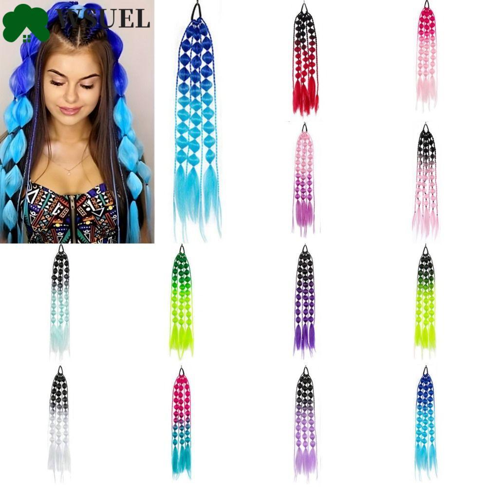WSUEL Bubble Jumbo Braid, Lantern Braid Ponytail Extension Twist Braid Bulk, Hairpiece Handmade bện 