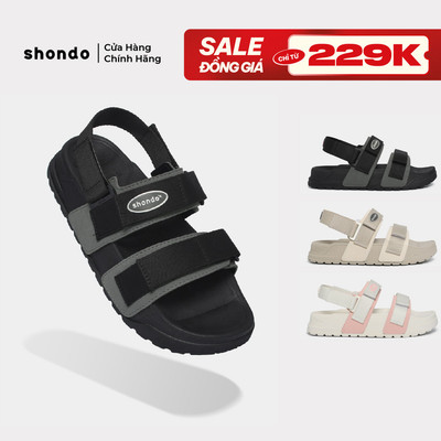 Giày Sandal Nam Nữ Platy 4 Đế Bánh Mì Nhẹ Êm Shondo Nhiều Màu
