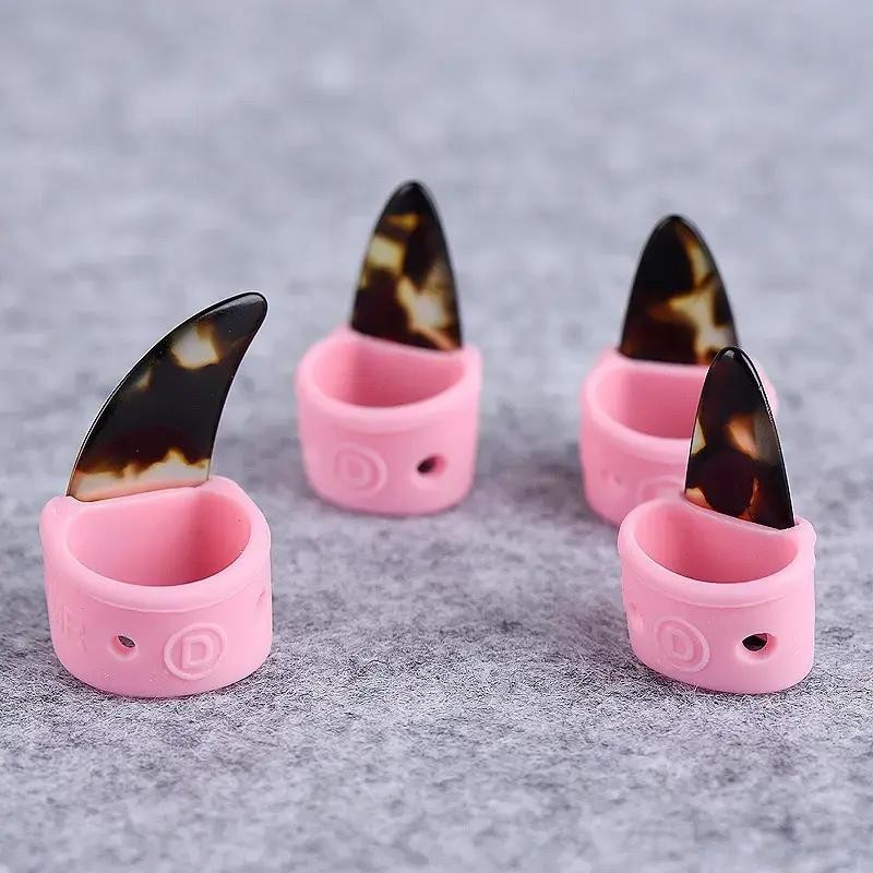Guzheng Nail Cover Dính-Free Silicone Nail Cover Vải Dính Trẻ Em Guzheng Phụ Kiện Thoải Mái Chất Lượ