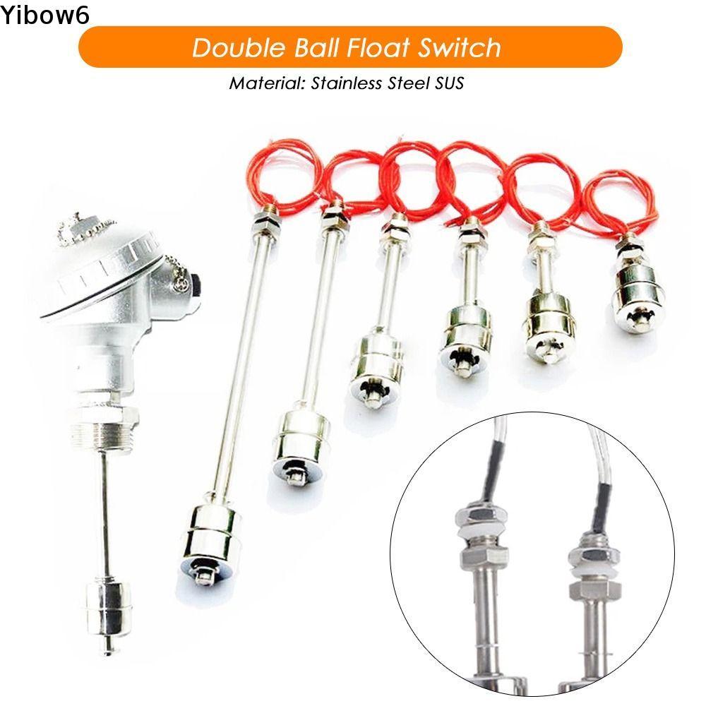 YIBOW Tank Liquid Water Level Sensor Level Switch Double Ball Float Switch Professional Tank Pool Fl