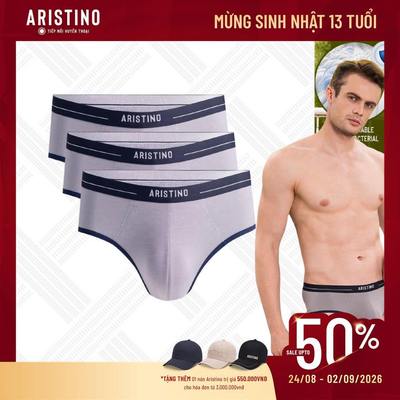 [COMBO 3]Quần Lót Nam Briefs Aristino BIGSIZE GLOBAL (US) cạp chun cao cấp không bai dão ABF003EGP03
