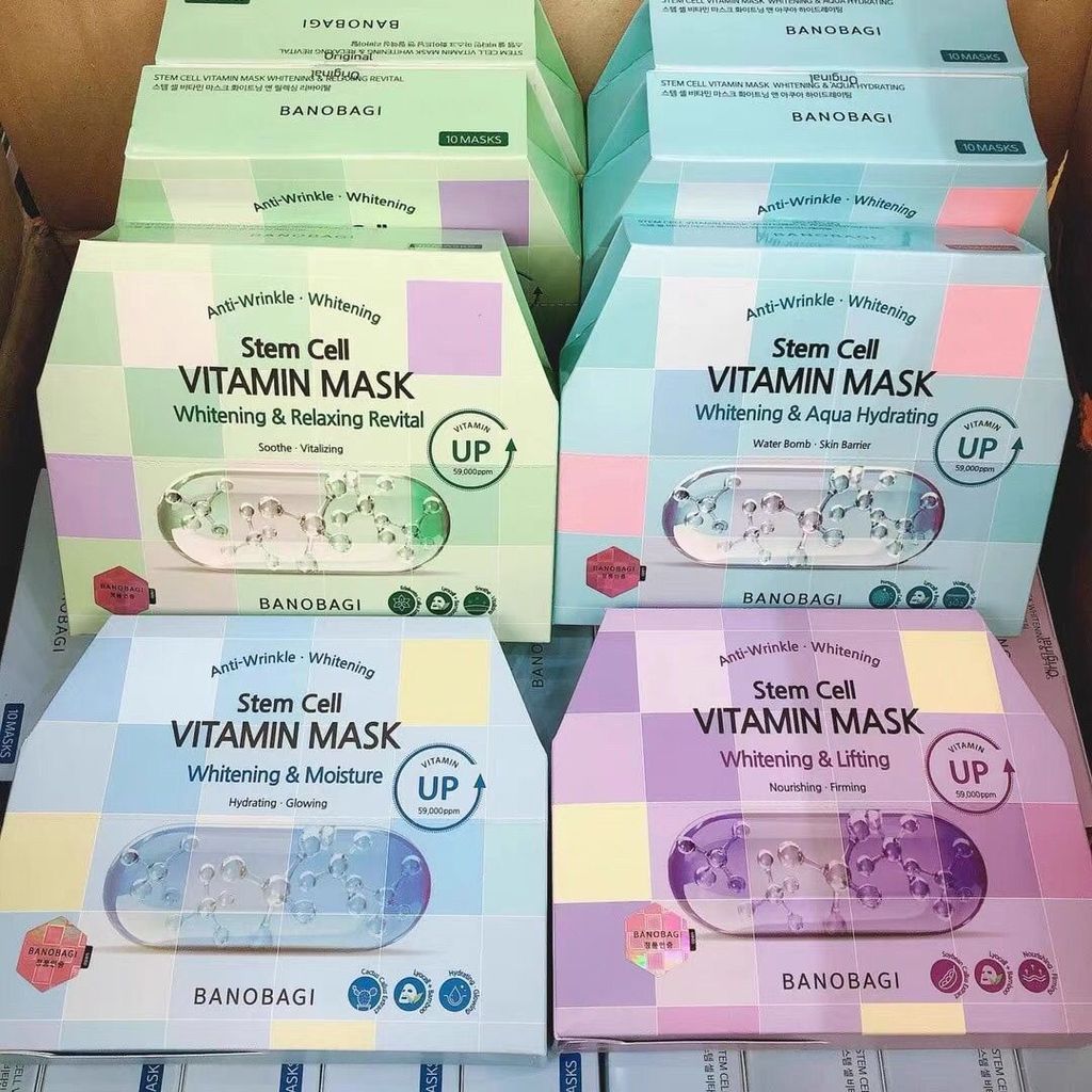 ❈ BANOBAGI BANOBAGI BANOBAGI Mặt nạ làm săn chắc đàn hồi Vitamin Jelly 10 miếng Cải thiện nếp nhăn L