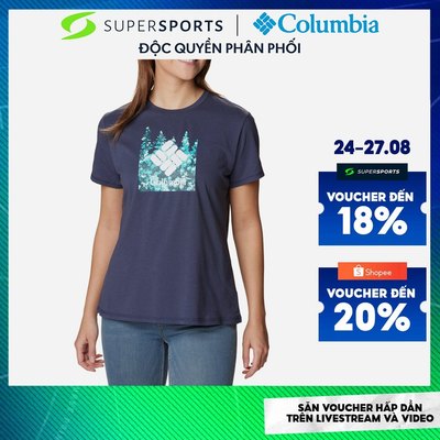 Áo Thun Ngắn Tay Chống Nắng Nữ Columbia Sun Trek™ Graphic - Xanh Navy  - 1931752473