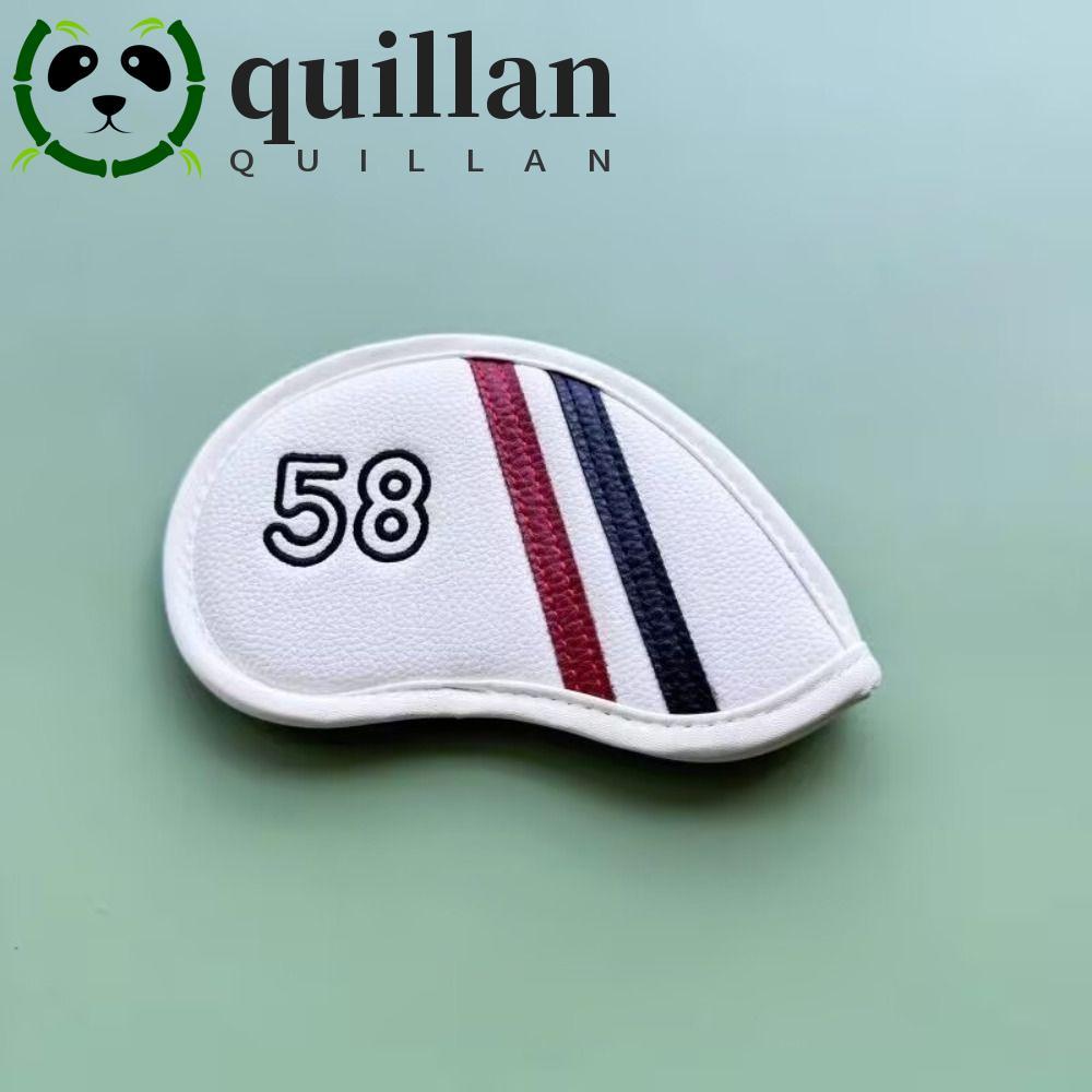 QUILLAN Golf Wedge Cover, Da PU 56 58 60 Độ Sand Wedge Headcover, Universal Big Number 48 50 52 54 Đ