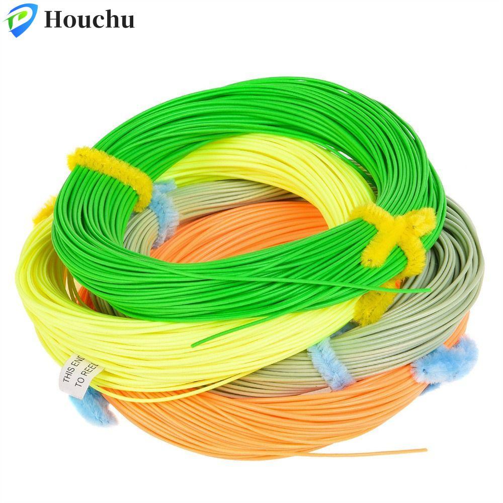 HOUCHU Fly Fishing Line, 100FT Long Casts Forward Floating, Dụng cụ câu cá WF3FWF8F 4 màu Fluo Trọng