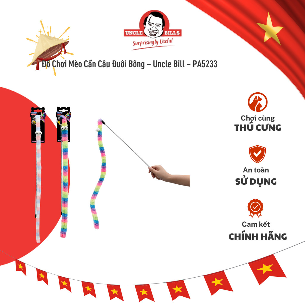 Đồ Chơi Mèo Cần Câu Đuôi Bông – Uncle Bill – PA5233