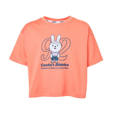 Áo Thun Tay Ngắn Bé Gái Skechers Comfort Athletic Short Sleeve Tee - SL424G664-OR01 Online Sale