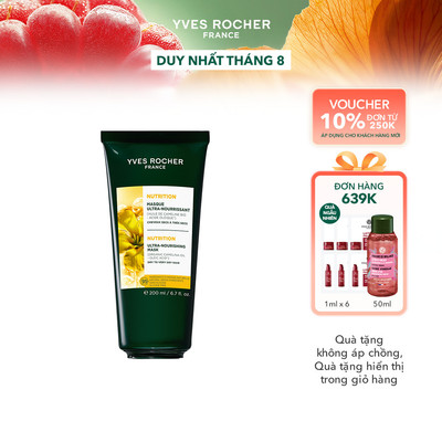 Mặt nạ dưỡng tóc chuyên sâu trong 72 giờ Yves Rocher Nourishing 200ml