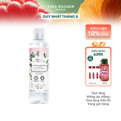 Lotion Cân Bằng Sáng Da Yves Rocher - Bright Botanical Brightening Lotion Bottle 200ml