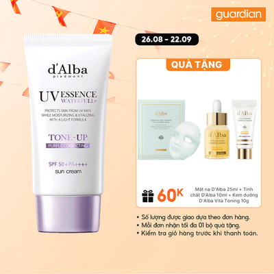 Kem Chống Nắng D'alba Waterfull Tone-up Sun Cream 50ml | Guardian Việt Nam