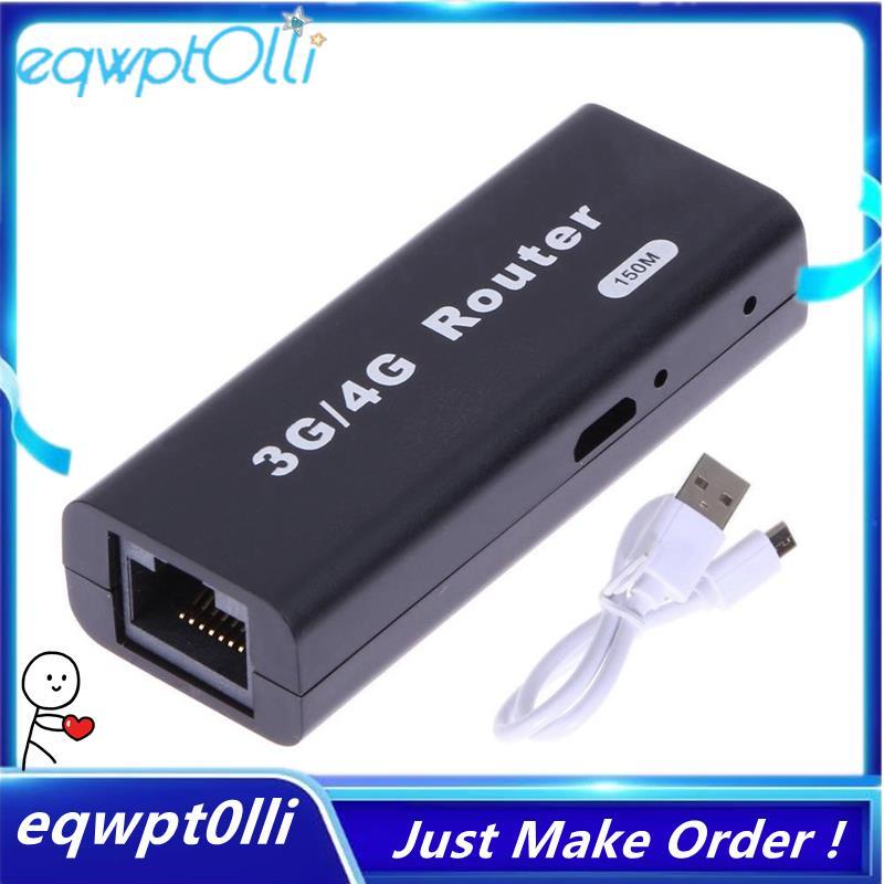  eQQ  Bộ định tuyến di động Mini 3G / 4G WiFi Wlan Hotspot WiFi Điểm truy cập WiFi Bộ định tuyến khô