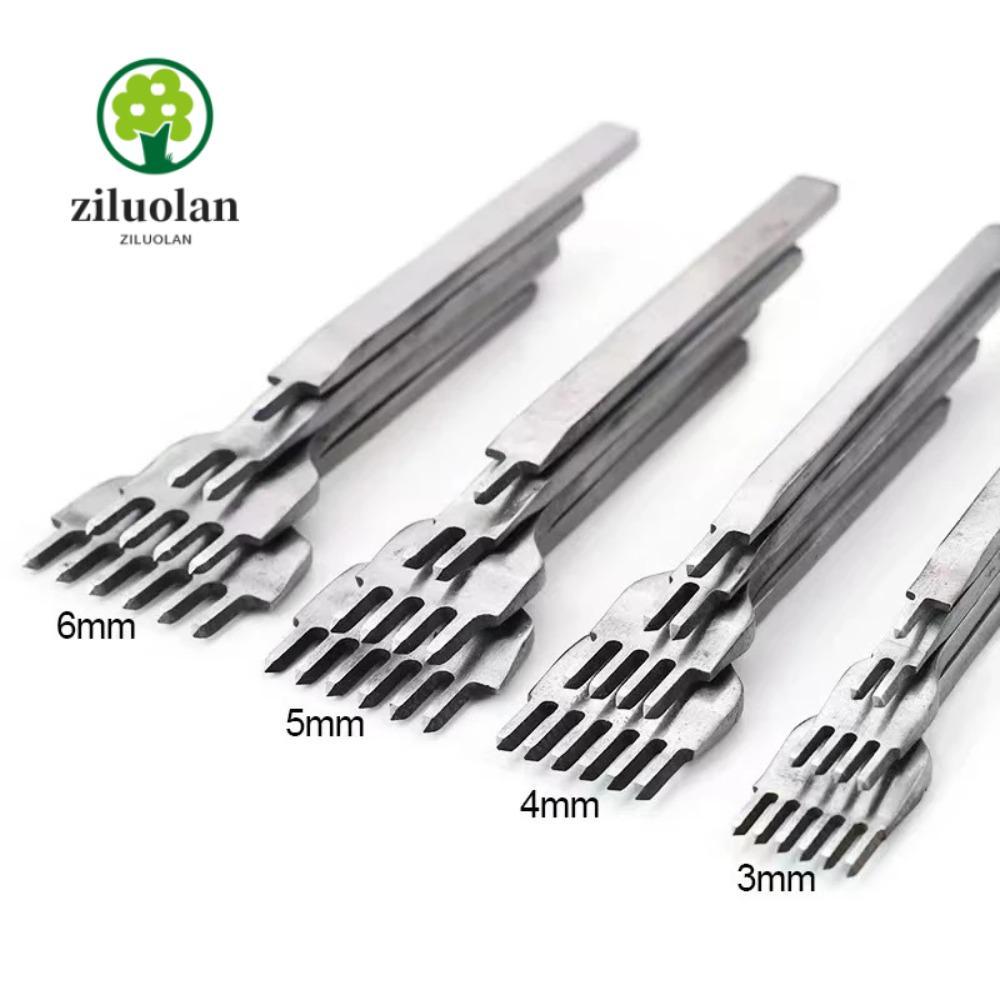 Dụng cụ khâu da ZILUOLAN, Công cụ đục lỗ bằng da Prong Diamond Đục lỗ bằng da DIY, Di động 3MM 1 / 2