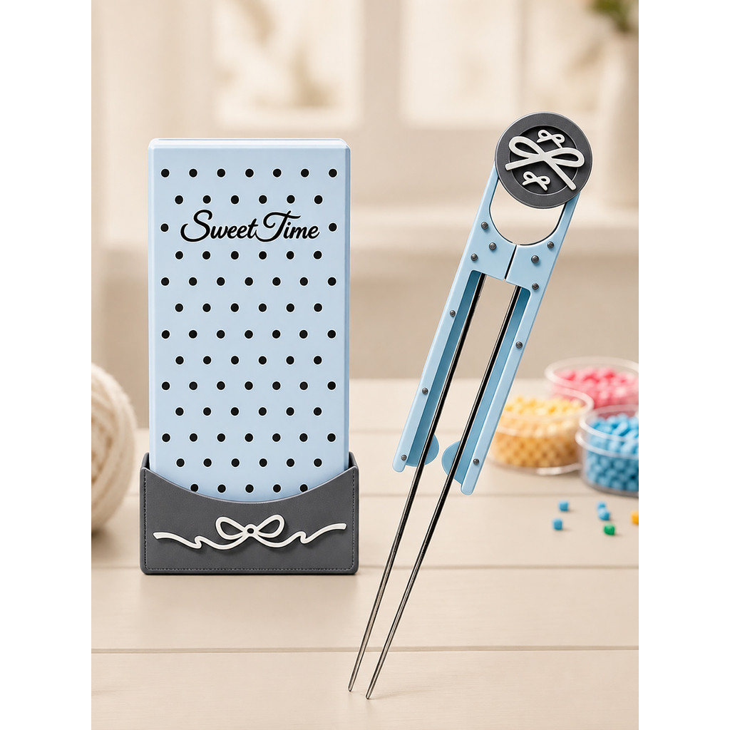 Polka Dot Double-Needle Bean Pen Clip Bean-fighting Chuyên dụng Bean-fighting Handy Tool Bean Needle