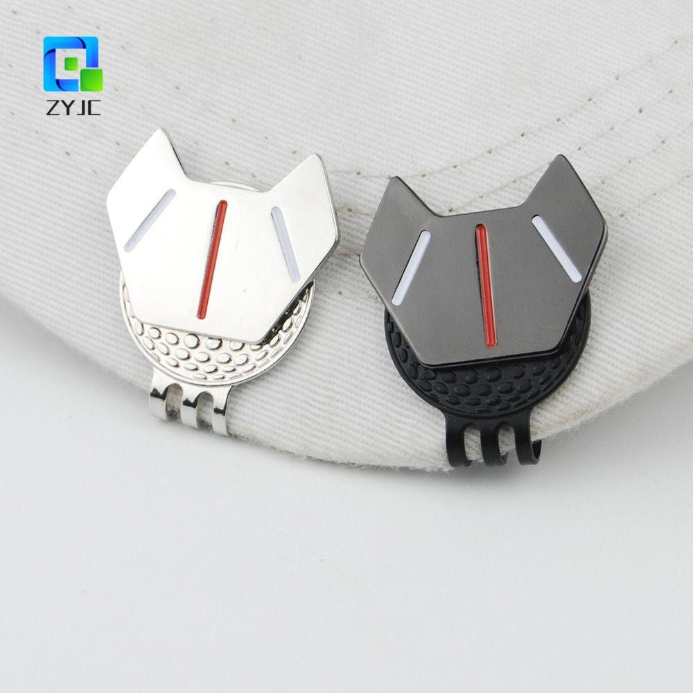 ZYJC Golf Hat Clip Ball Marker, Hợp kim kẽm Golf Marker, Golf Ball Marker Đen / Bạc All-Portable Sma