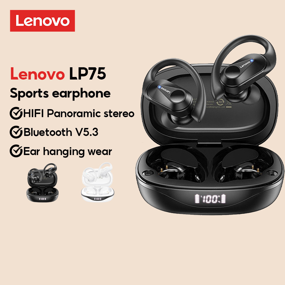Tai nghe Bluetooth chất lượng cao Lenovo LP75 Tai nghe Bluetooth chống nước Độ trung thực âm thanh n