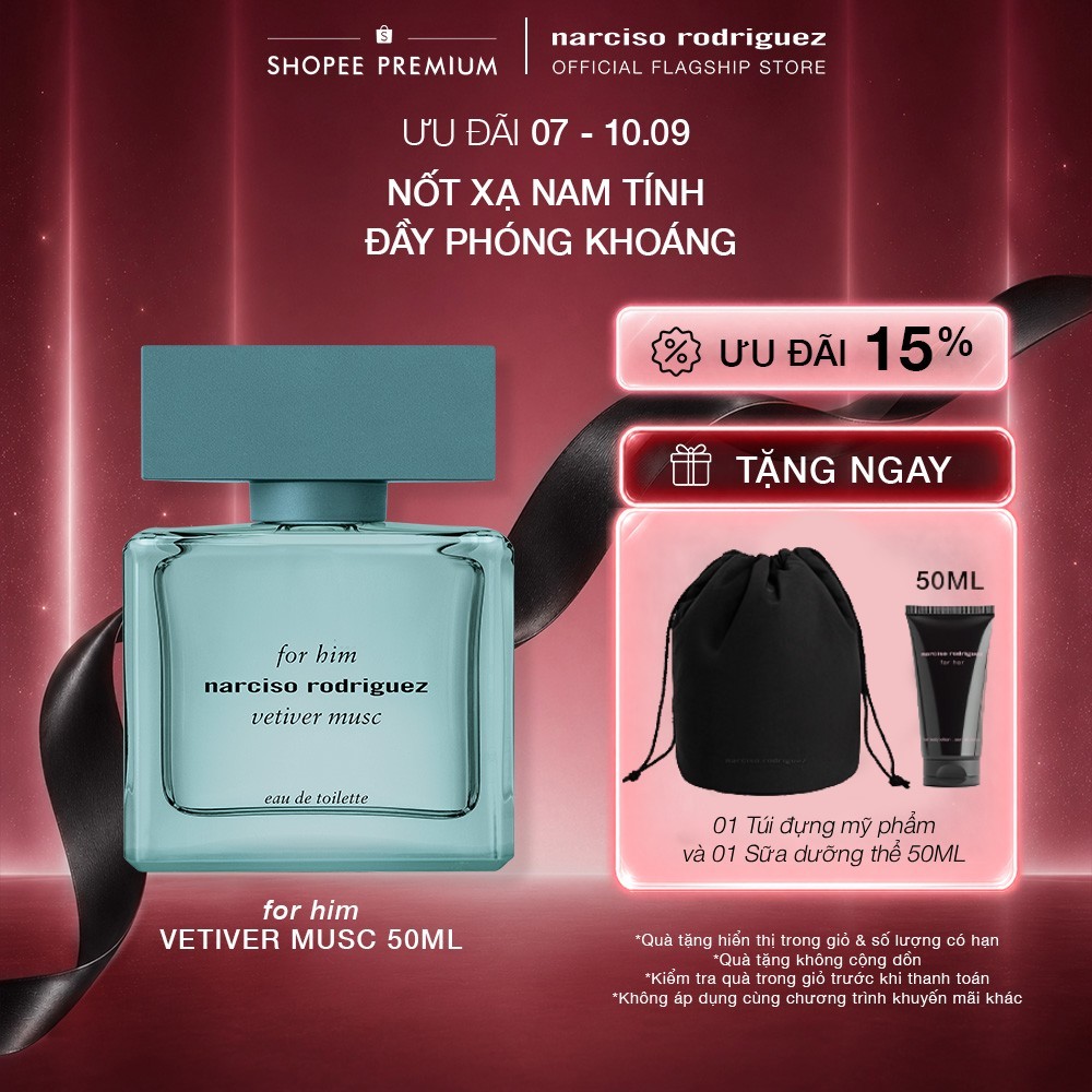 Nước hoa nam Narciso Rodriguez For Him Vetiver Musc 50ml