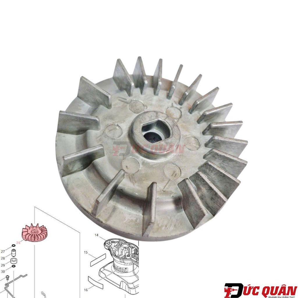 Cánh Quạt Máy Chà Nhám Rung Makita MT921 M9201 M9201B  241672-4
