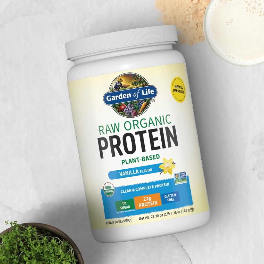 Bột Protein Thực Vật Hữu Cơ Thô Garden of Life Raw Organic Protein